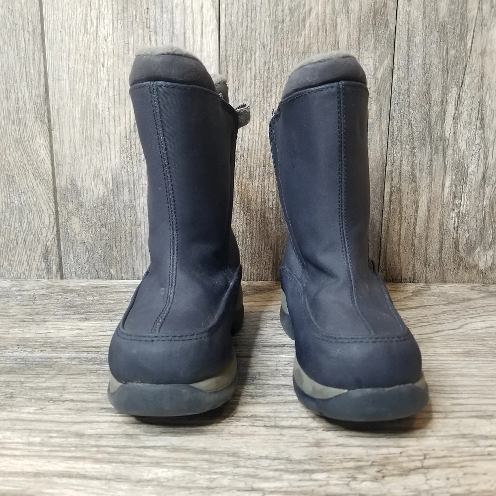 Land's End Velcro Snow Boots Blue Unisex Size 10M